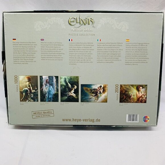 HEYE Elixir Melanie Delon Forest 1000 piece Jigsaw Puzzle Fairy - Rare Heye - Picture 7 of 11